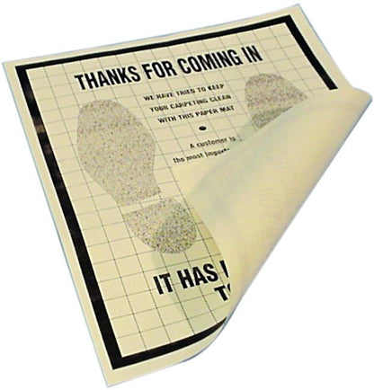MT-RSR 38-110-500 Protective Floor Mat, Paper, 16" x 22", Box of 500