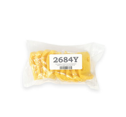 MT-RSR 2684Y Yellow Rectangular Inserts for Leverless Tire Changers, Pack of 10