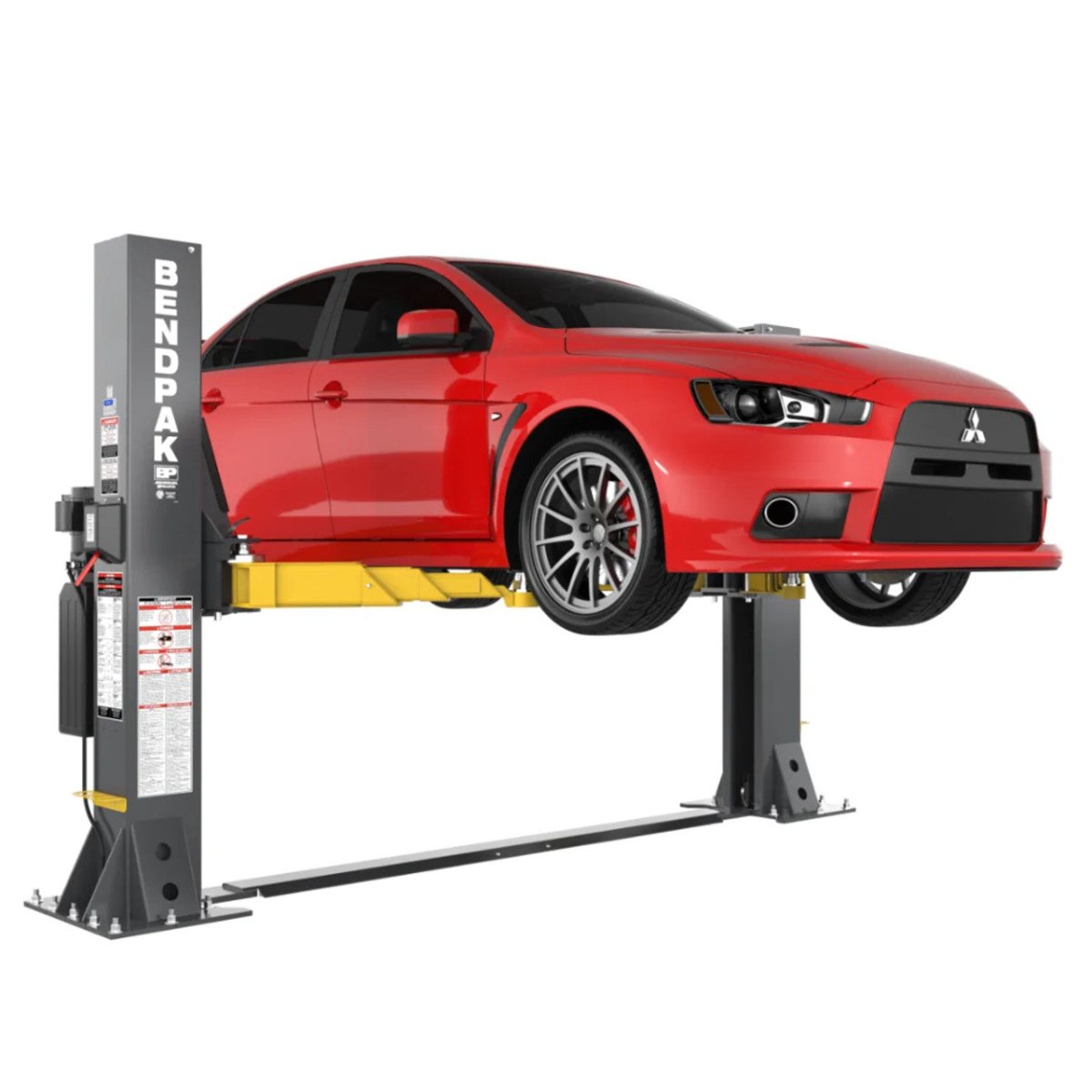 BendPak 10AP-SRT Two-Post Car Lift for Garage - 10,000 lb - Short-Rise Floorplate