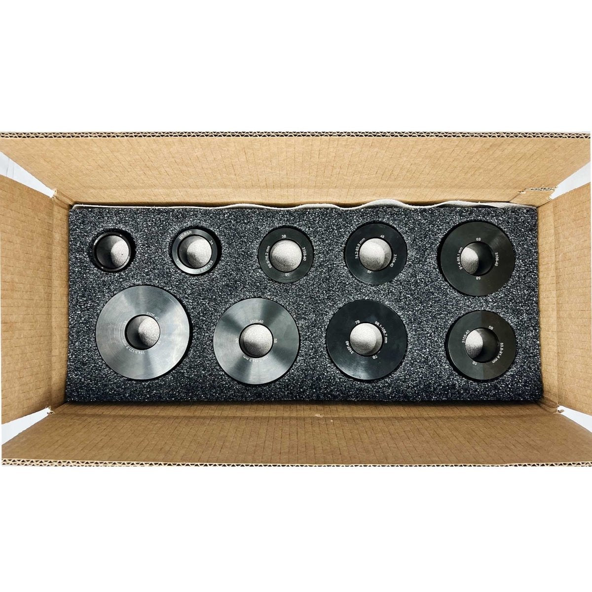 MT-RSR 3100-40 Low Tapered Collet Set, USA Made, 9 Pcs, 40MM Bore, Fits Haweka, Snap-on, John Bean