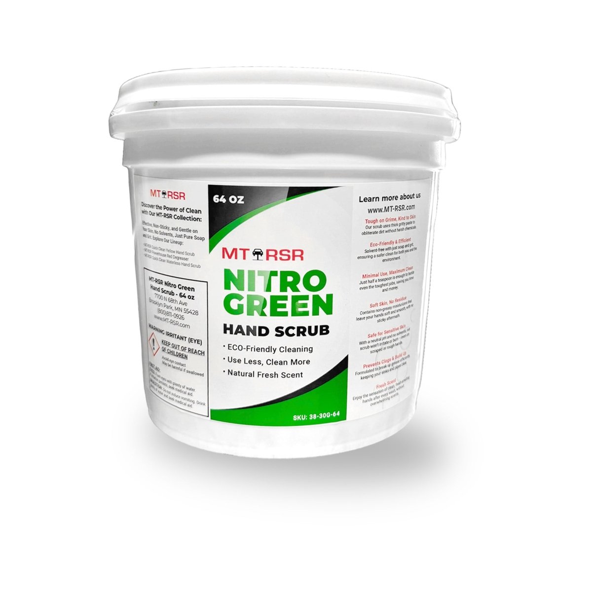 MT-RSR 38-30G-64 Nitro Green Hand Scrub, 64 oz