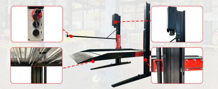 Katool KT-P2700 6,600lbs Two Post Parking Lift