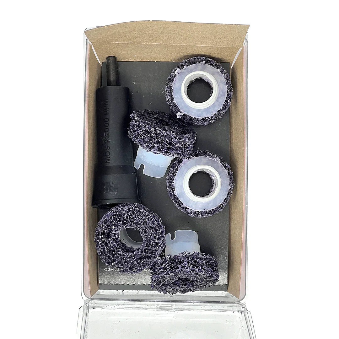 3M 21758 Scotch-Brite Roloc Pro Brake Hub Cleaning Disc Kit, 5 Discs & Holder