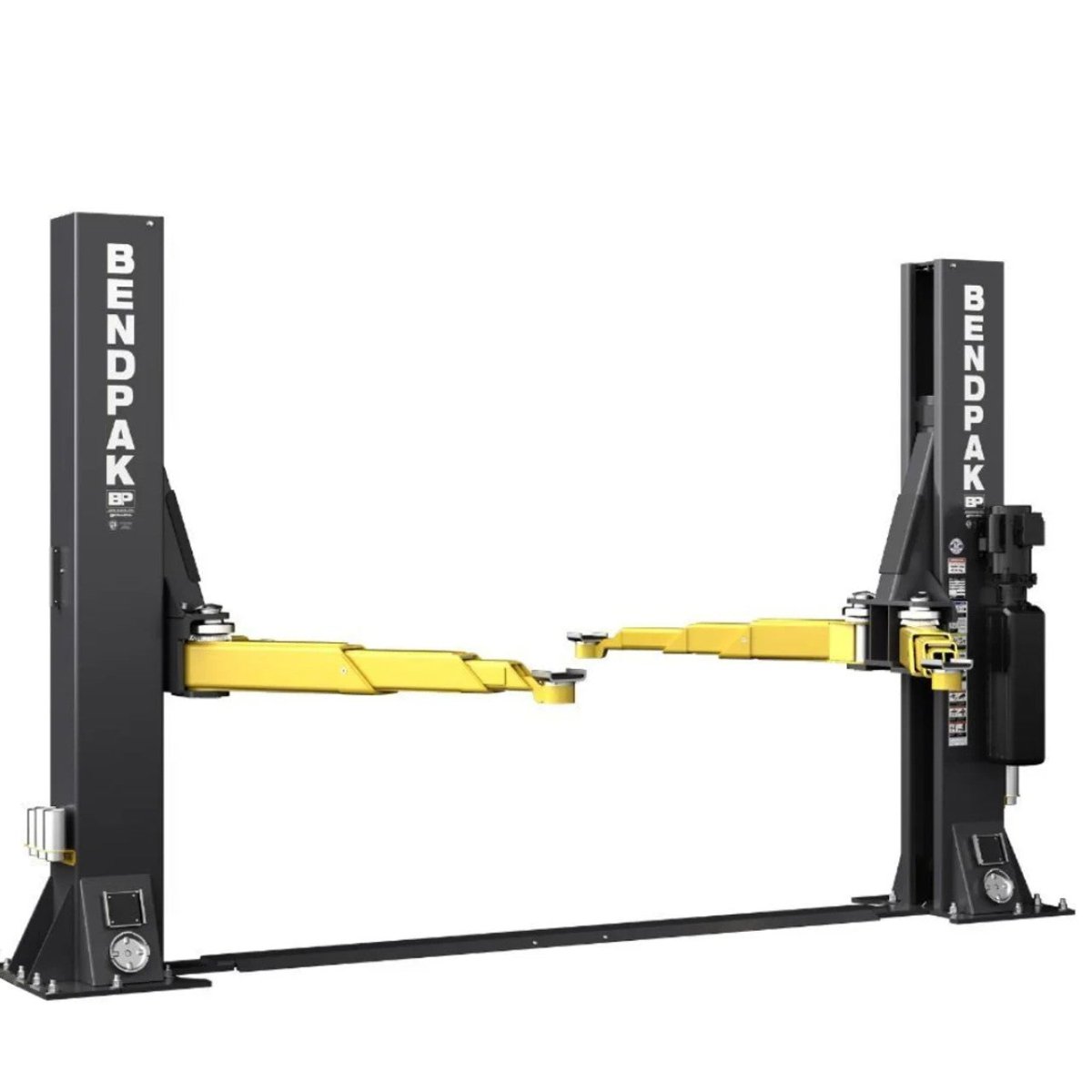 BendPak 10AP-SRT Two-Post Car Lift for Garage - 10,000 lb - Short-Rise Floorplate