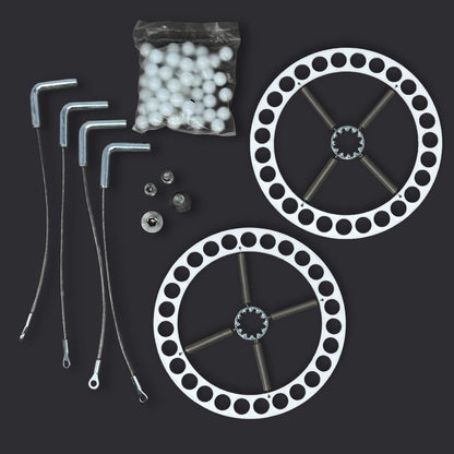 MT-RSR 41-11 Turn Plate Repair Kit, 9/16" Delrin Balls, Lock Pins, Retainer with Springs