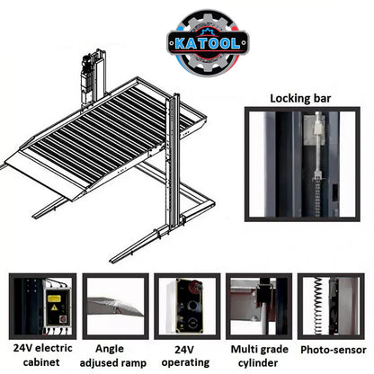 Katool KT-P2700 6,600lbs Two Post Parking Lift