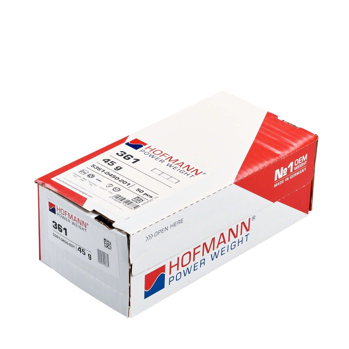 Hofmann Power Weight WW-WG-361-45 Adhesive Wheel Weights, Type 361, 45g, Box of 50