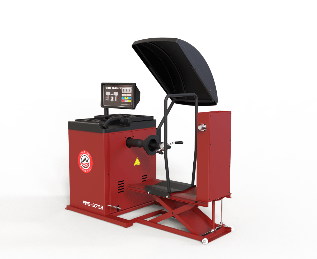 Fortisky 6700-5733 Combo Heavy-Duty Truck Tire Changer & Balancer w/ Lift Cart