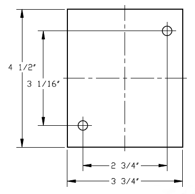 MT-RSR 6513-4 Rubber Arm Pad, 4 1/2" x 3 3/4" Rectangular (Pack of 4)
