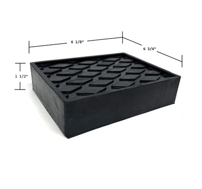 MT-RSR 6526-4 Universal Rubber Blocks, 4-3/4" x 6-1/4" x 1-1/2" Thick (Pack of 4)