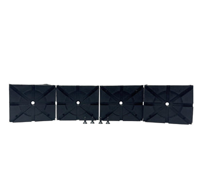 MT-RSR 6528-4 Rectangular Rubber Pad Kit, 5.25" x 4.25" x 1", 4-Pack