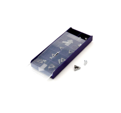 MT-RSR 6918 Positive Rake Coated Carbide Bit Insert, Pack of 10, Compatible with Ammco