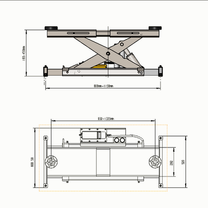 Katool KT-RJ70 – Rolling Jack (7,000 lb)