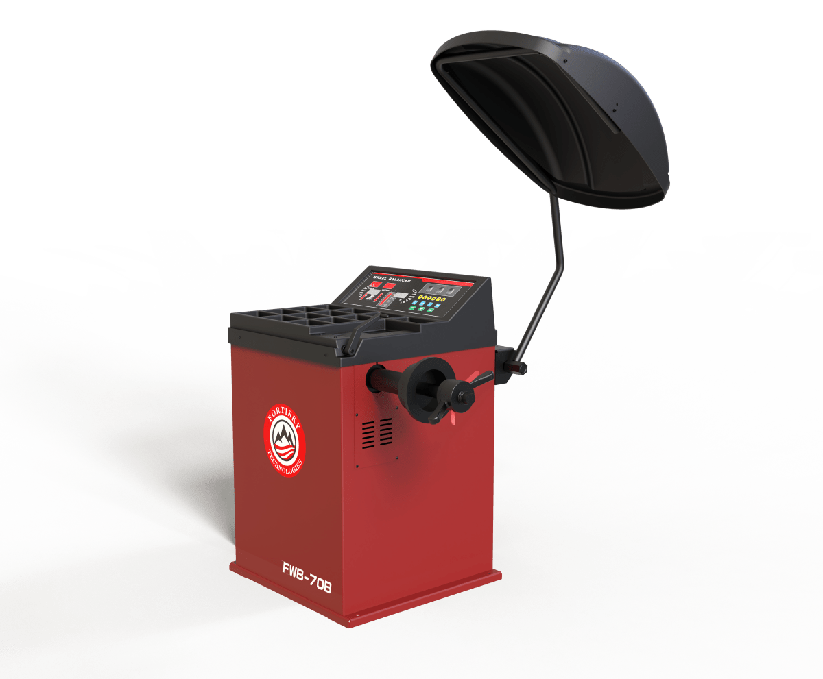 Fortisky FWB-70B Wheel Balancer 24" Rim Self-Calibrating w/ Wheel Guard