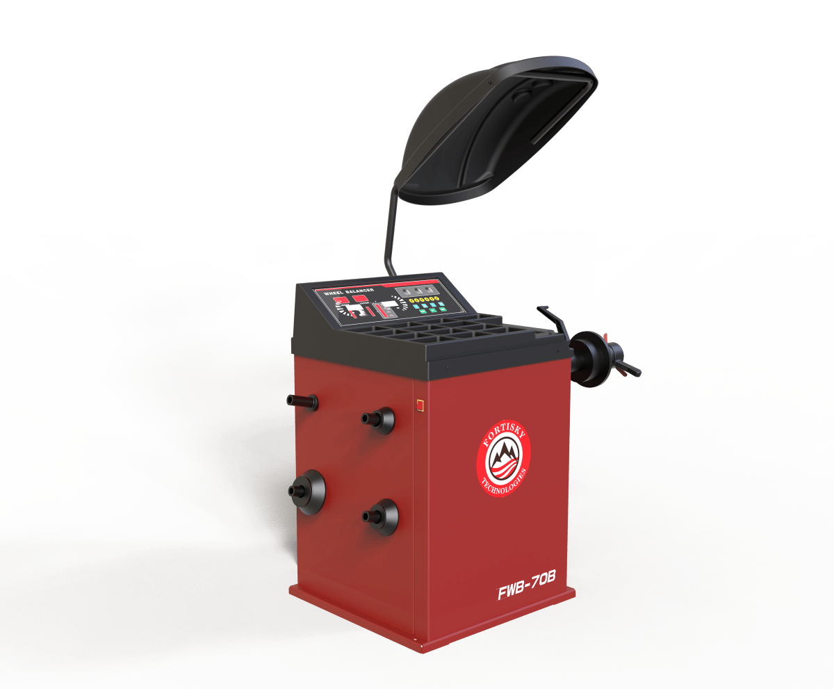 Fortisky FWB-70B Wheel Balancer 24" Rim Self-Calibrating w/ Wheel Guard