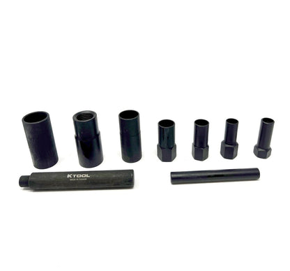 K-TOOL K-71910 Deluxe Hubcap & Wheel Lock Removal Kit, 9-Piece Set, Impact Wrench Compatible
