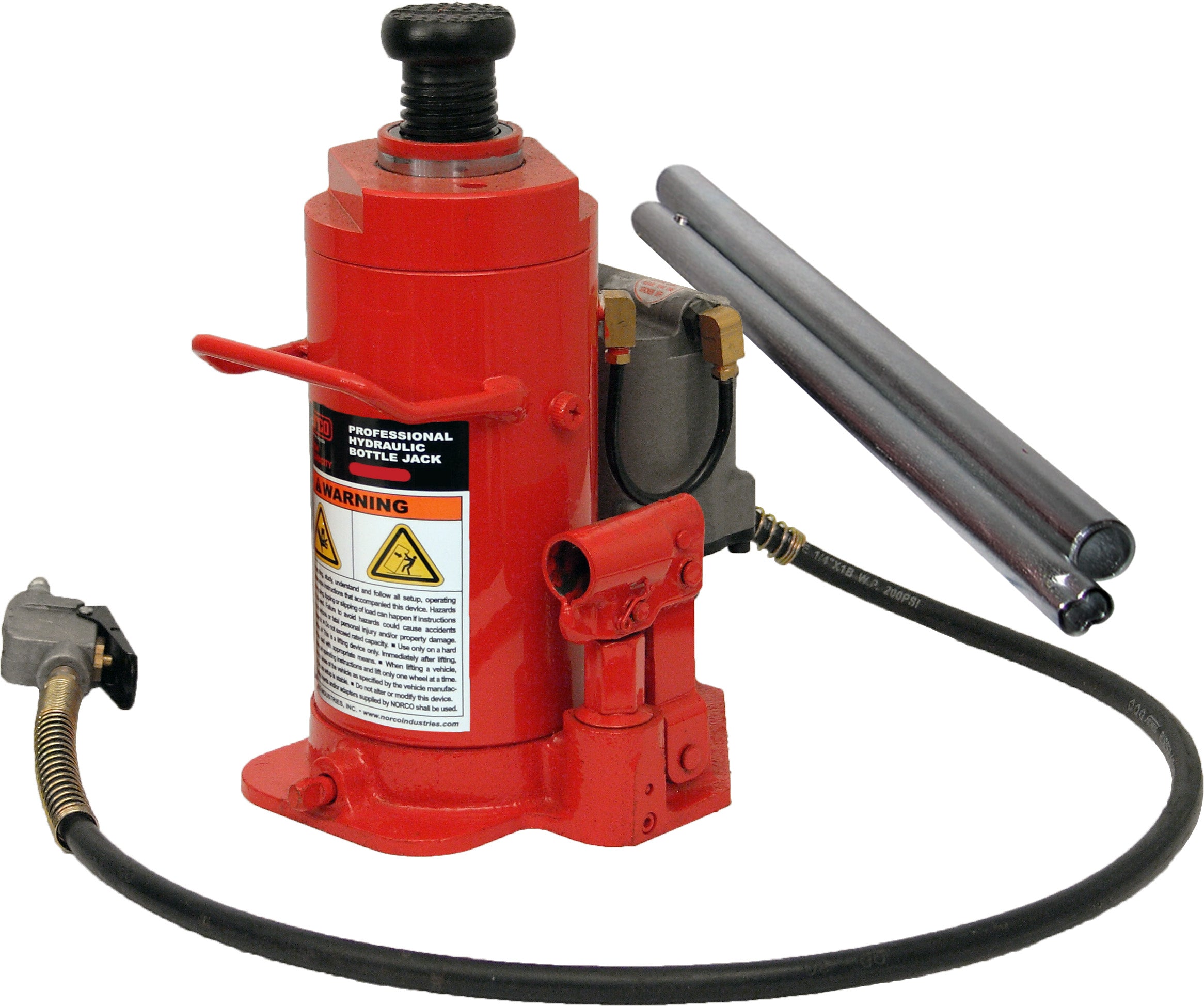 Norco 12 Ton Air Operated Hydraulic Bottle Jack