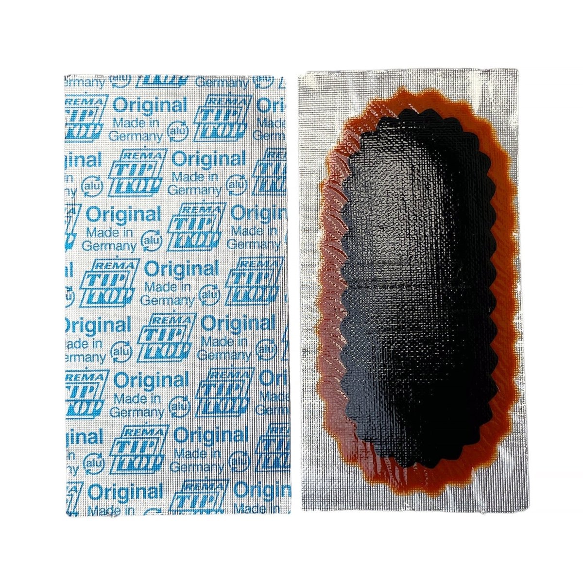 REMA REM-7 Tube Patch, 3" x 1-1/2" Oval, Red Edge (30 bx)