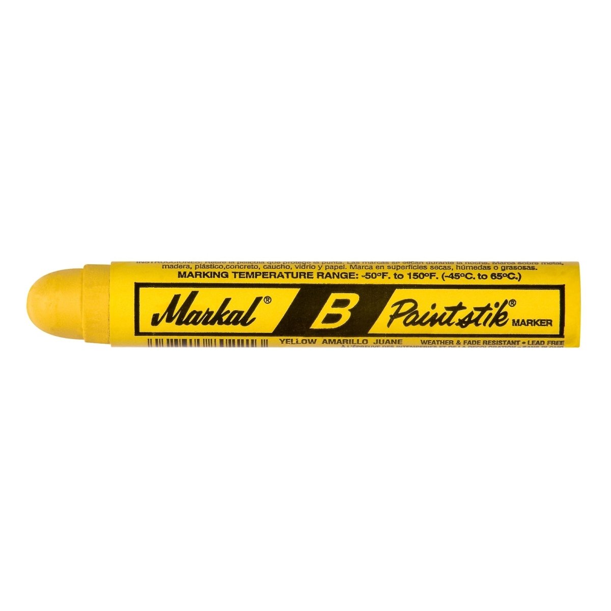 REMA REM-80221-BOX Paint Stick, Yellow, 3/4" Round, Box of 12