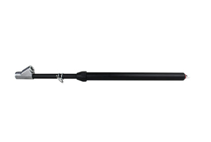 MILTON MIL-986BLK dual foot air gauge, straight on head with long black handle shown fully extended.