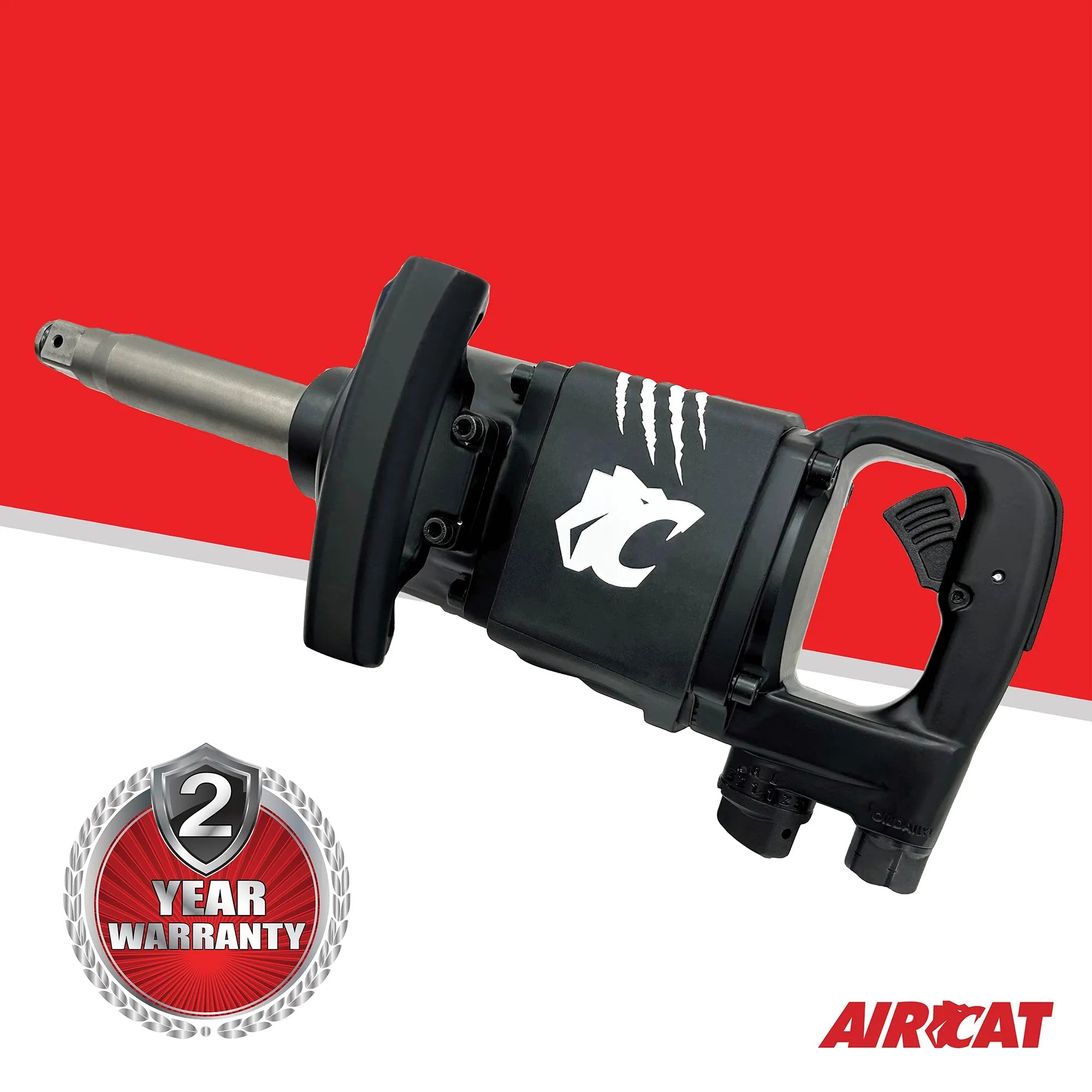 AIRCAT ACA-1992A 1" Impact Wrench, 6" Extended Anvil, 1,800 ft-lb Torque