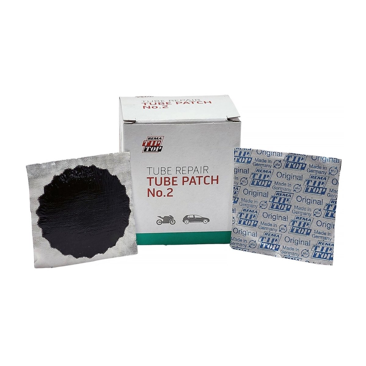 REMA REM-B-2 Tube Patch, 1-3/4" Round, Black Edge (30 bx)