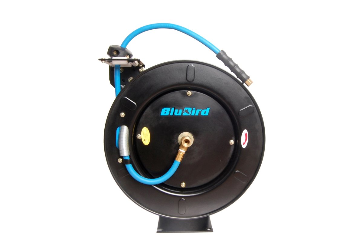 BLU-BIRD BBR3850 Retractable Air Hose Reel, 3/8" x 50', 300 PSI