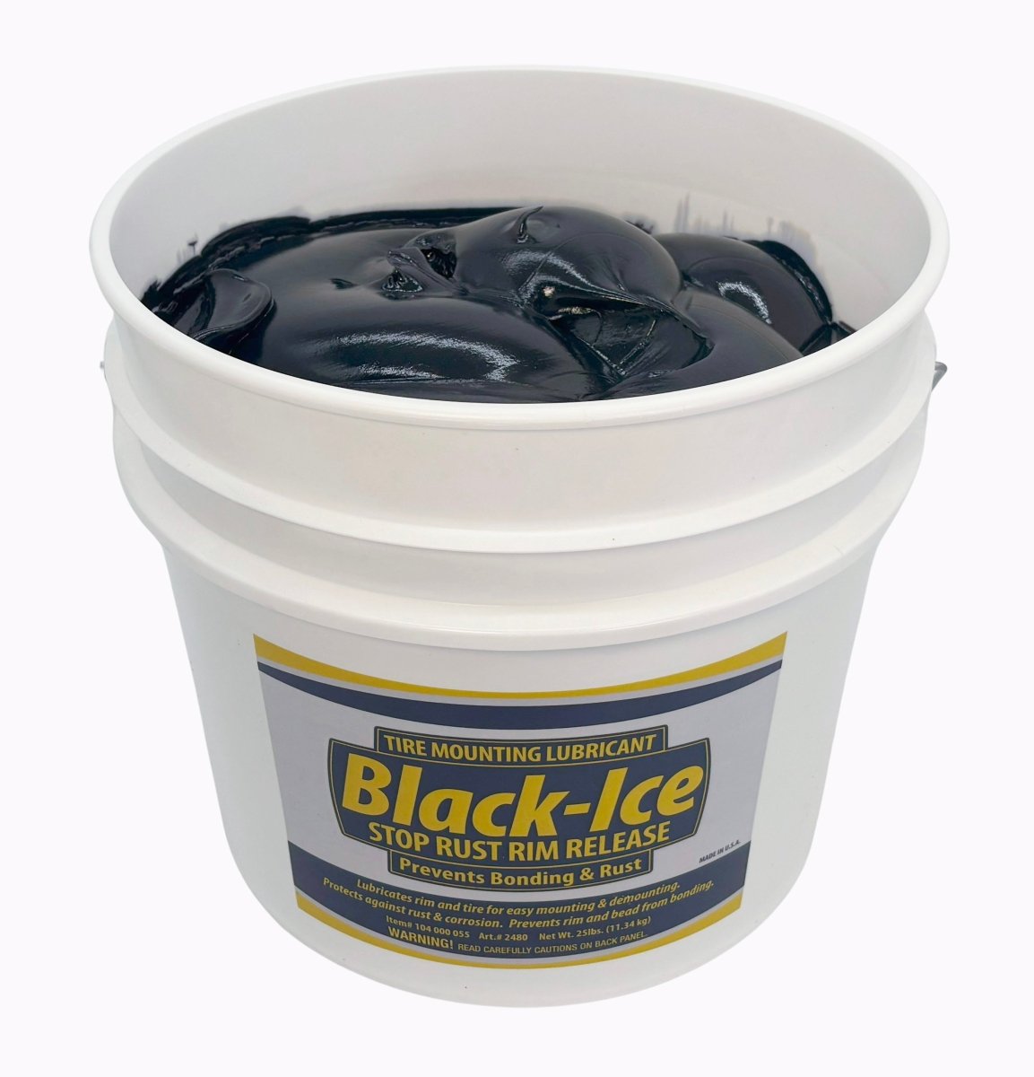 REMA REM-2480 Tire Lubricant, Black-Ice No-Rust Rim Release, 25 lb Pail