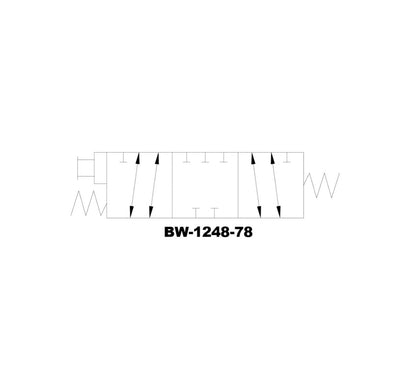 MT-RSR C-184878 Bead Loosener 4-Way Valve w/ Centering Spring for Coats Tire Changer