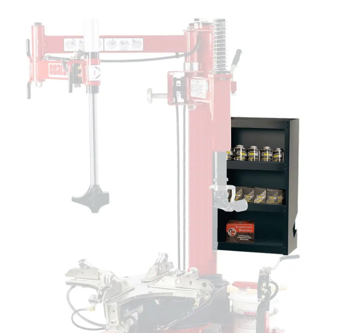 MT-RSR C-85610105 Tire Changer Storage Cabinet, Swing-Arm Mounted, Steel Frame