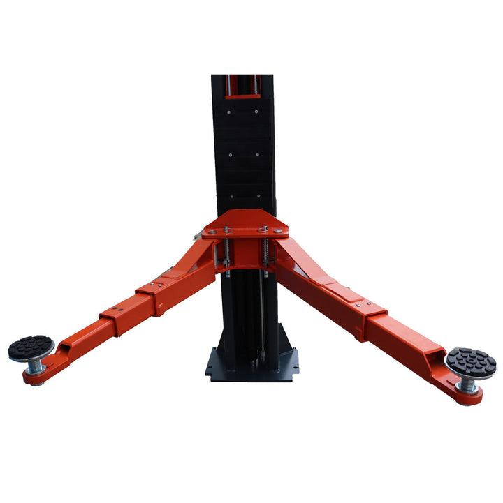 Stratus | 2 Post Pro Asymmetric & Symmetric Vehicle Lift | 10,000 lbs Capacity | Clear Floor | Direct Drive | Single Point Manual Release | SAE-C10P