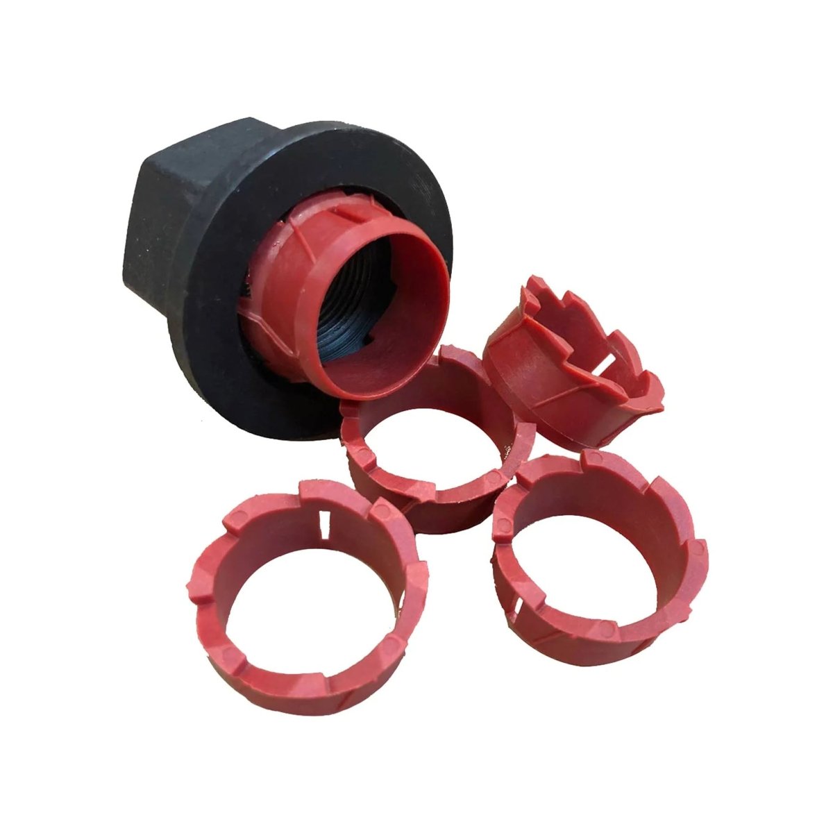 COUNTERACT CA-WCSC 100-Piece Wheel Centering Sleeve Bucket, 22mm for Hub-Piloted Wheels