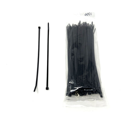 MT-RSR CTBL11 Black Cable Tie, 11", 50 lb Capacity, UV-Resistant