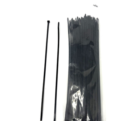 MT-RSR CTBL14 Cable Tie, Black, 14", 50 lb Capacity, 100-Pack