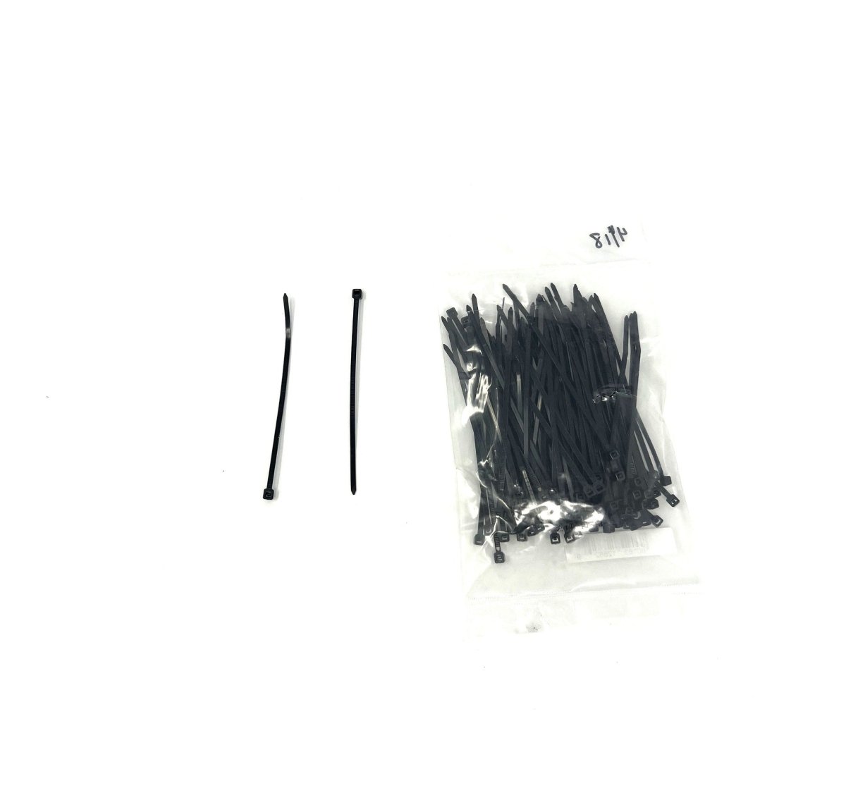 MT-RSR CTBL4 Cable Tie, Black, 4", 18 lb Capacity, Pack of 100