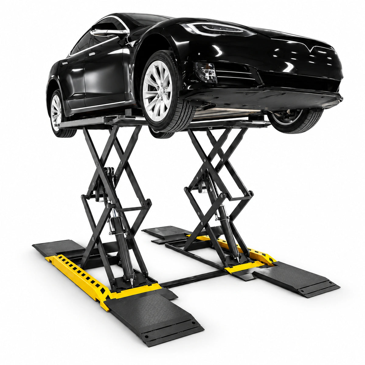 Challenger DX77 Series 7,700 lb Double Scissor Lift - Surface or Flush Mount