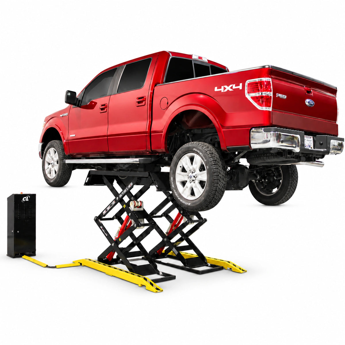 Challenger DX77 Series 7,700 lb Double Scissor Lift - Surface or Flush Mount