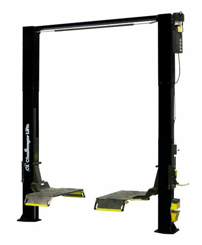 CHALLENGER LIFTS CL10-XP9-2-DPC-QC 9,000 Lbs, Drive On Style Two Post Lifts W/ Dual Pendant Control, Quick Cycle And 2ft Extensions