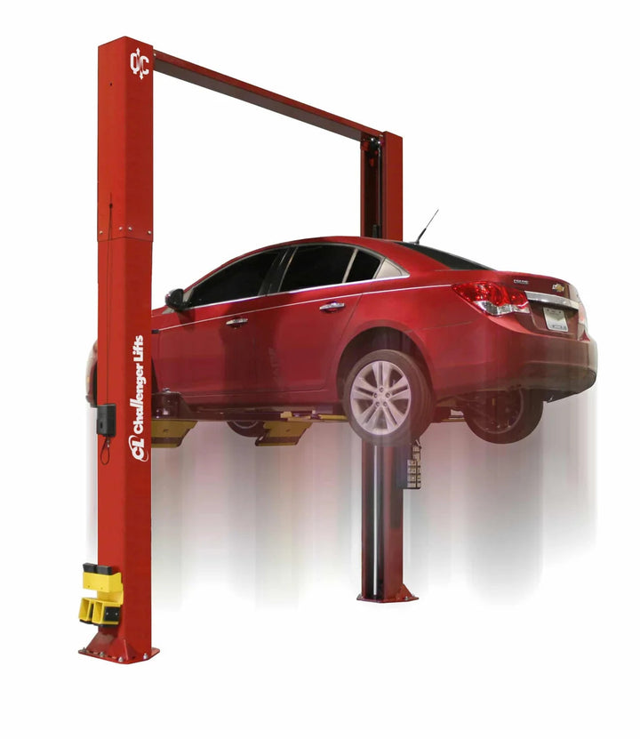 CHALLENGER LIFTS | CL10-XP9-2-QC | Two Post Lift | 9,000 Lbs Drive On Style Capacity W/ Quick Cycle And 2ft Extensions