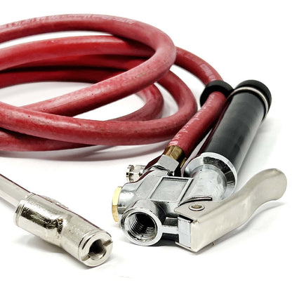 DILL 7266999 Manual Inflator Gauge, Dual Chuck, 6' Hose, 10-150 PSI