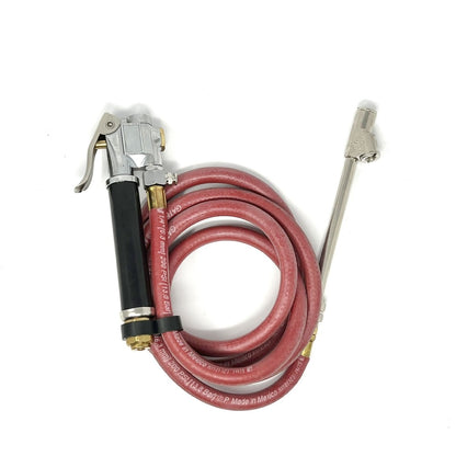 DILL 7266999 Manual Inflator Gauge, Dual Chuck, 6' Hose, 10-150 PSI