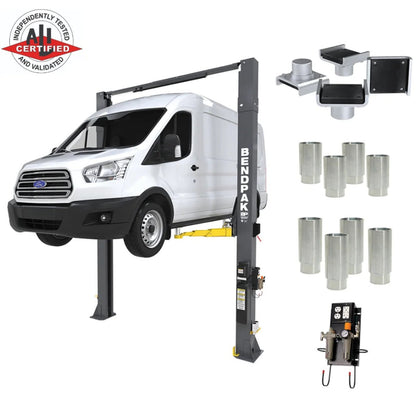 BendPak 10AP-168 PRO Series Two-Post Car Lift for Garage - 10,000 lb - Extended Height