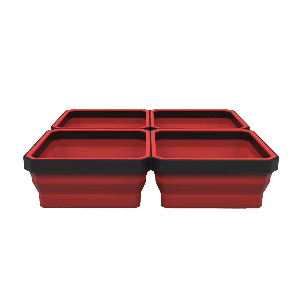 EZ-RED EZR-MT Expandable Magnetic Parts Tray, Red, 4.25" Wide