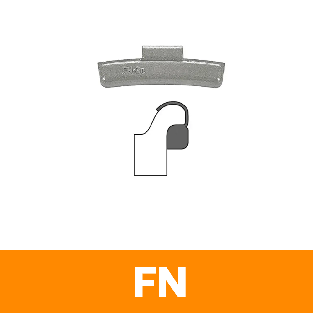 MT-RSR WW-Z-FN-10G Zinc Clip-On Wheel Weights, FN Profile, 10g, Box of 25