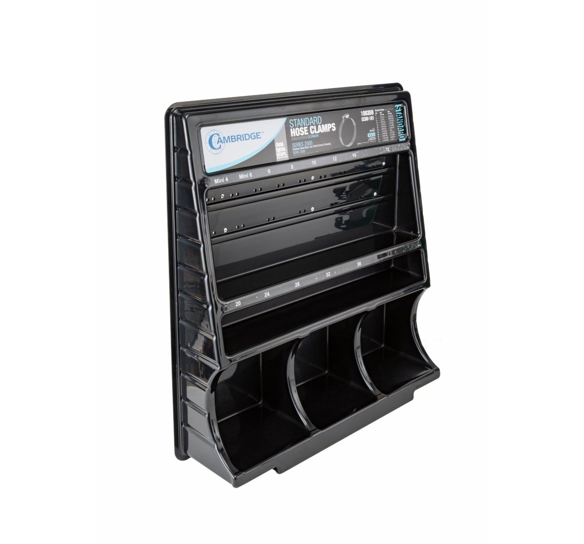 MT-RSR HC-DISPLAY Hose Clamp Display Case, 32" x 25" x 6" (Case Only, No Clamps)