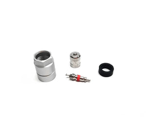 TPMS service kit components for Schrader sensors