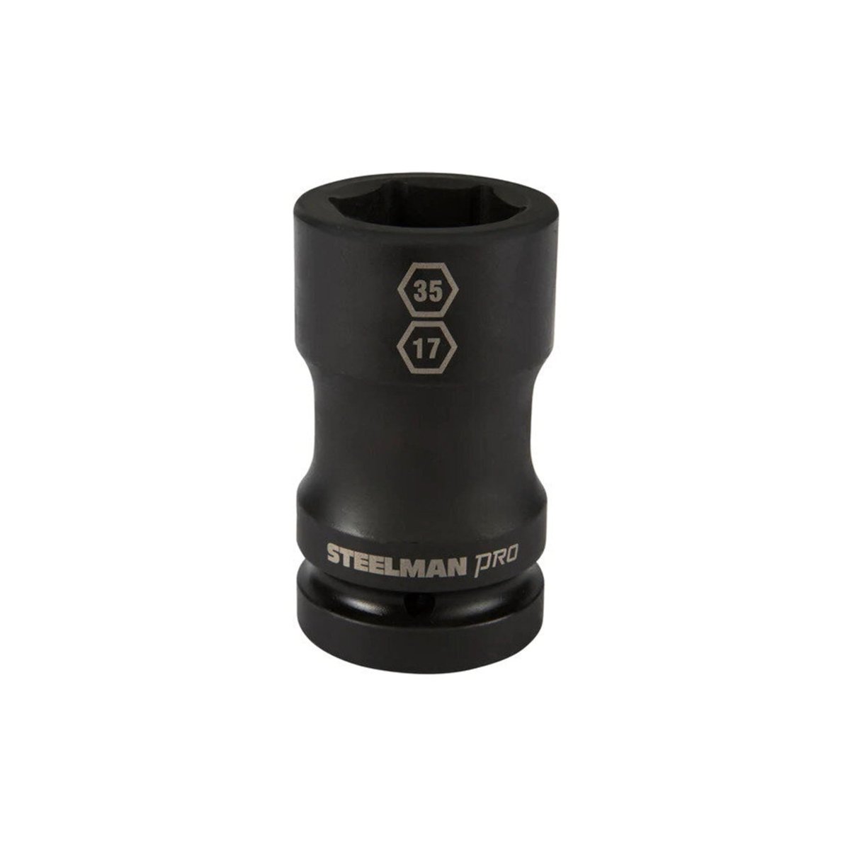STEELMAN JS-79321 1-Inch Drive by 35mm 6-Point by 17mm 4-Point Combo Budd Wheel Impact Socket