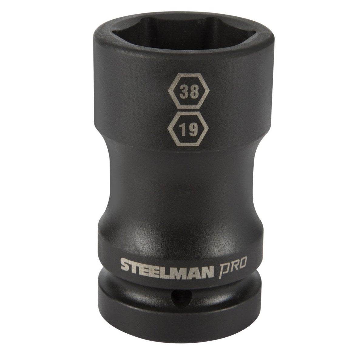 STEELMAN JS-79322 1-Inch Drive by 38mm 6-Point by 19mm 4-Point Combo Budd Wheel Impact Socket