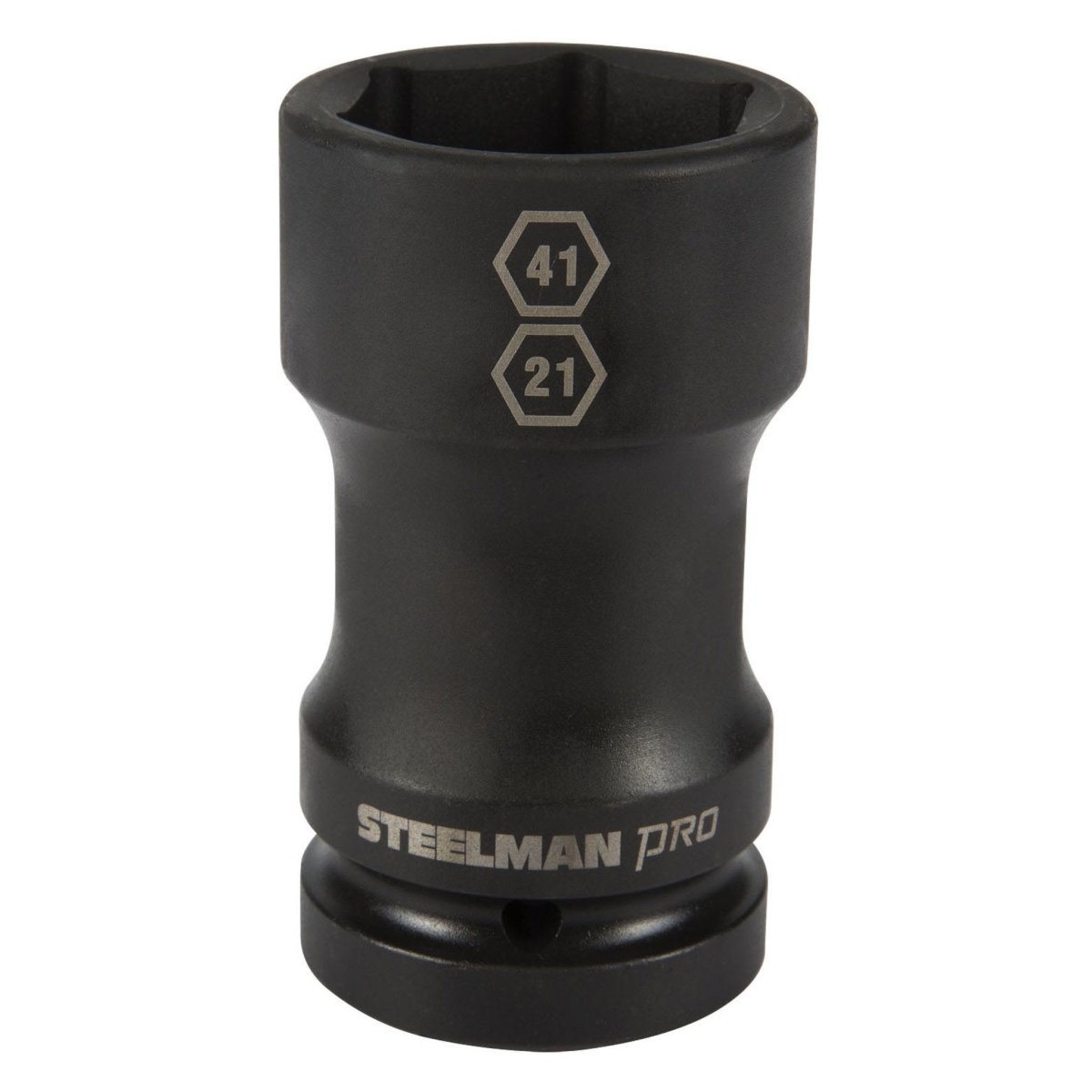 STEELMAN JS-79324 1-Inch Drive by 41mm 6-Point by 21mm 4-Point Combo Budd Wheel Impact Socket