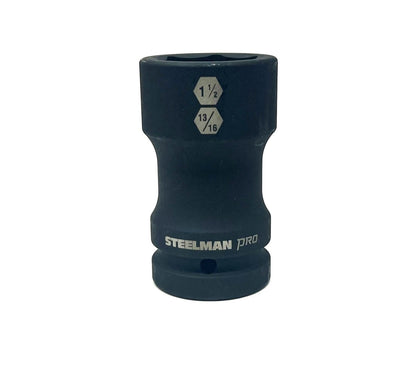 STEELMAN JS-79325 Dr. Budd Hex and Square Impact Socket 1-1/2 in x 13/16 in.
